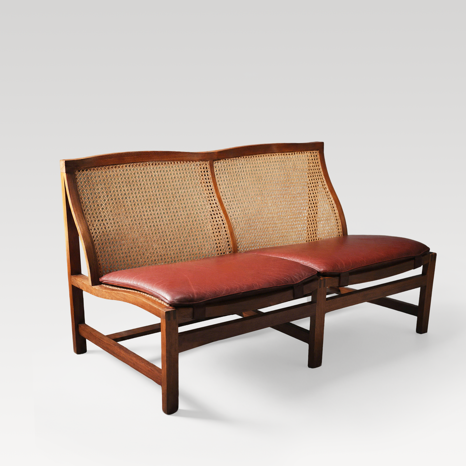 Solid wood genuine leather chair