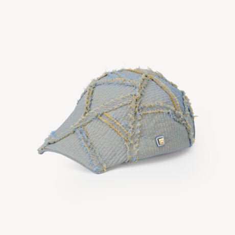 Raw-Edge Wool Newsboy Cap